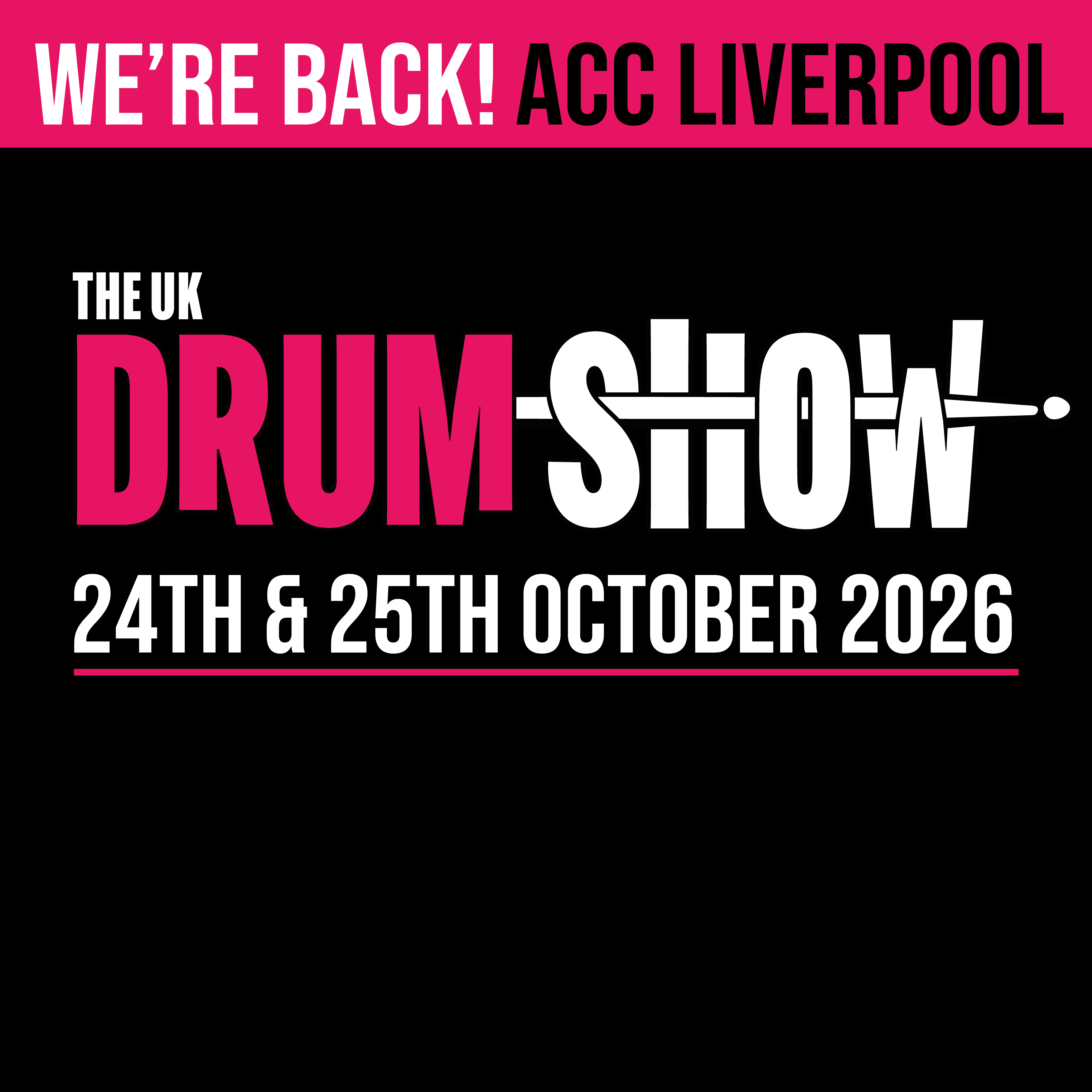 The UK Drum Show Homepage Square